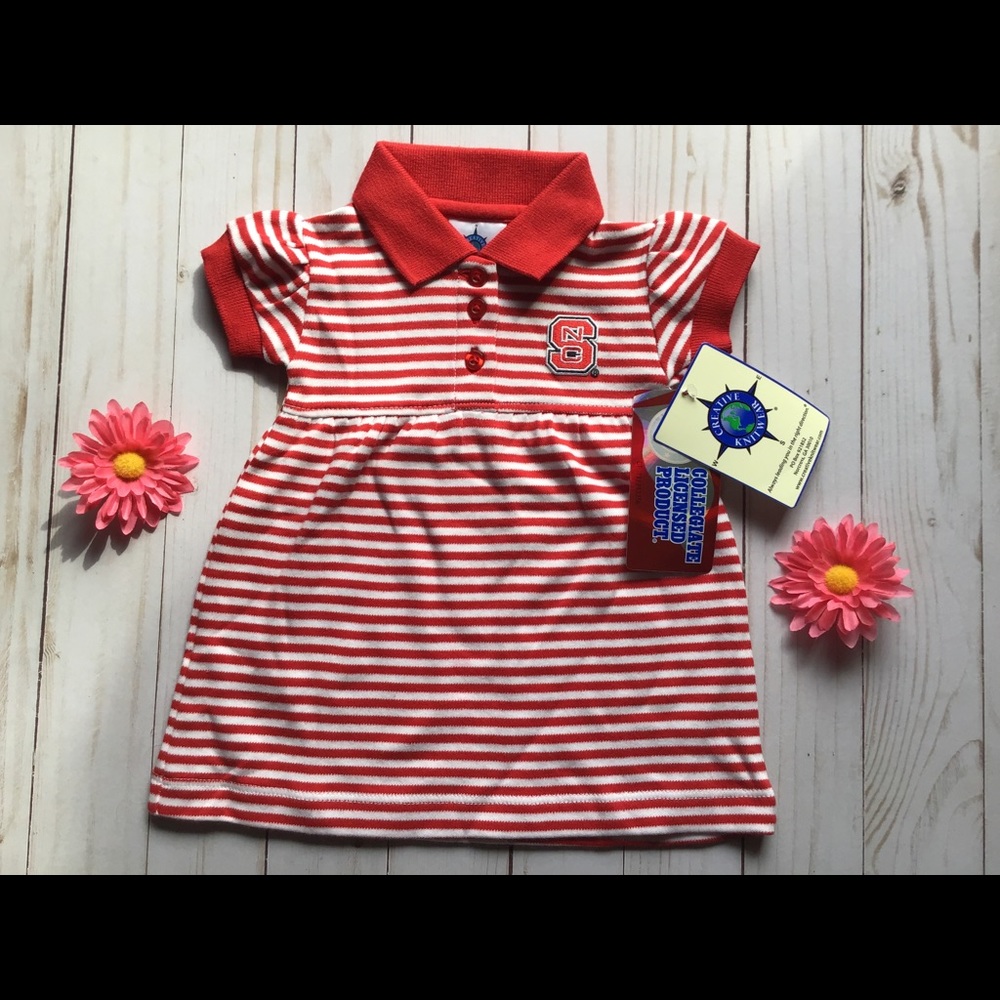 NC State infant girl dress with tags